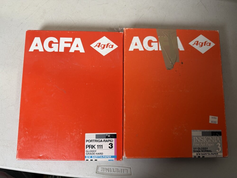 Agfa Portriga-Rapid PRK111 & Insignia Darkroom Photographic Paper For Parts